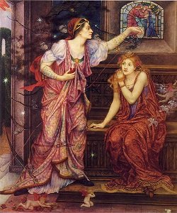 “Queen Eleanor and Fair Rosamund”, by Evelyn de Morgan - headstuff.rog