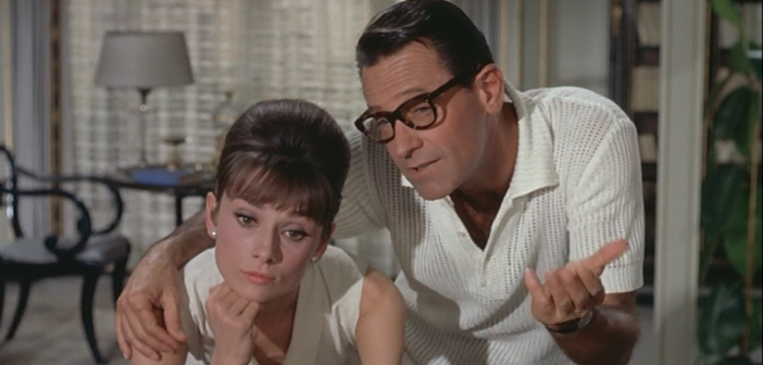 Hepburn and Holden in Paris When it Sizzles (1964) - HeadStuff.org