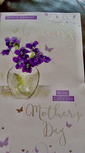 A Mother's Day card