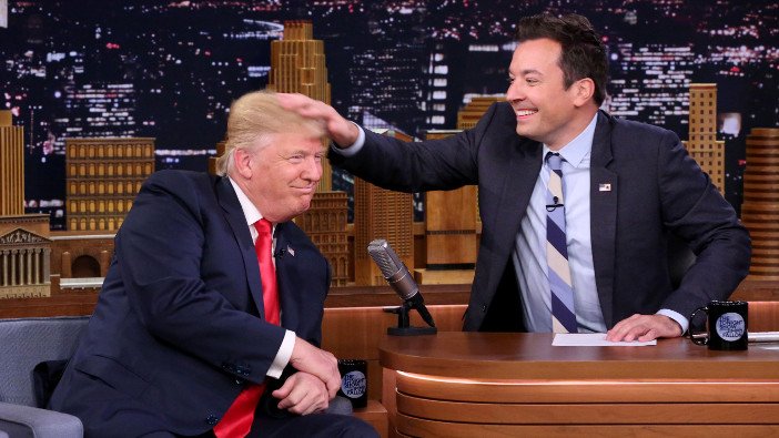 Jimmy Fallon with guest Donald Trump