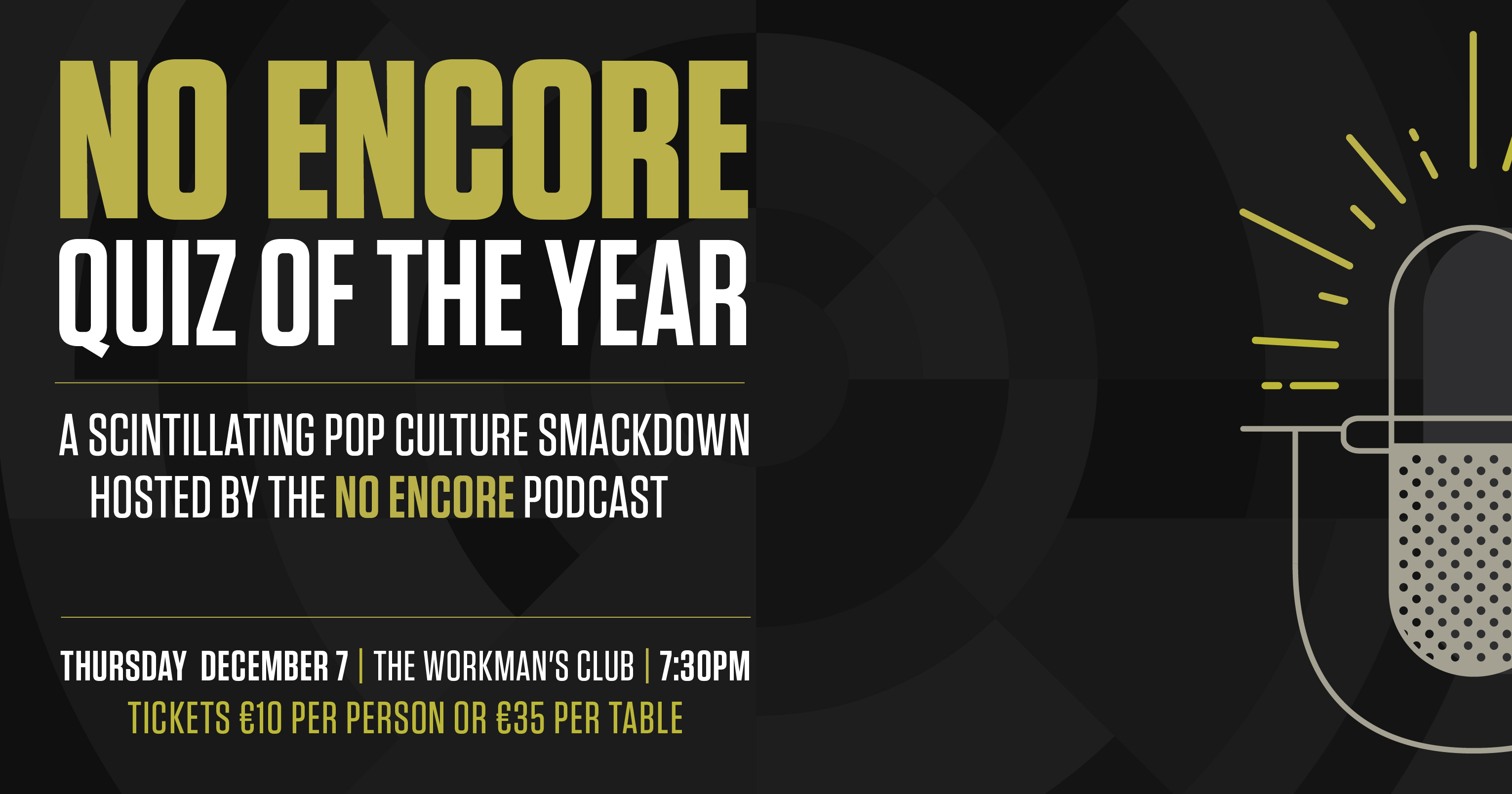 NO ENCORE QUIZ OF THE YEAR. MUSIC PODCAST TABLE QUIZ - HEADSTUFF.ORG