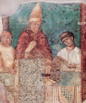 A fresco of Boniface as pope - headstuff.org