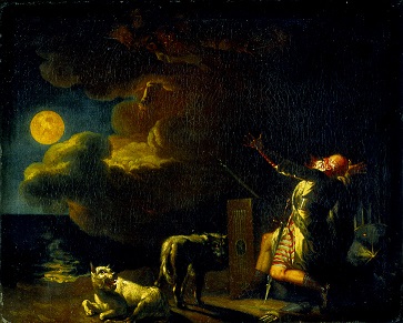 Fingal Sees the Ghosts of His Ancestors in the Moonlight, by Nikolai Abildgaard - headstuff.org