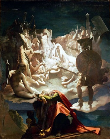“Ossian’s Dream”, which was painted on the ceiling of Napoleon’s bedroom by Jean Auguste Dominique Ingres - headstuff.org