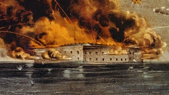 Fort Sumter Ablaze - headstuff.org