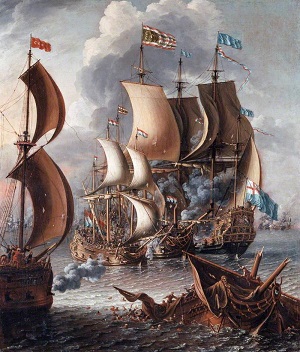 “A Sea Fight with Barbary Corsairs” by Laureys a Castro - headstuff.org