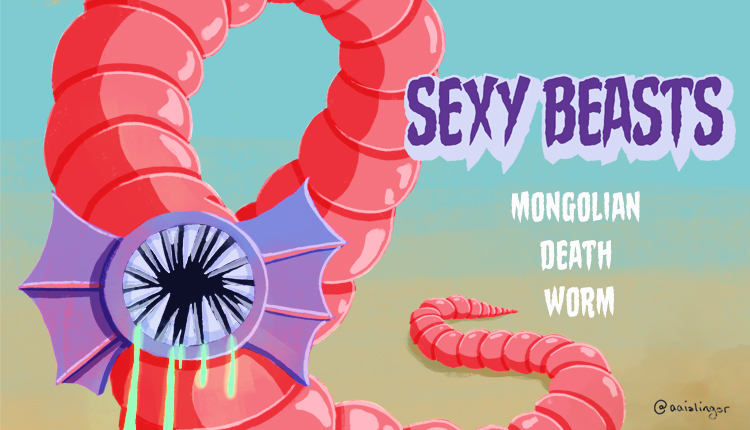 Sexy Beasts monster cryptid podcast with Tony Cantwell and Marc Jago, Mongolian Death Worm - HeadStuff.org