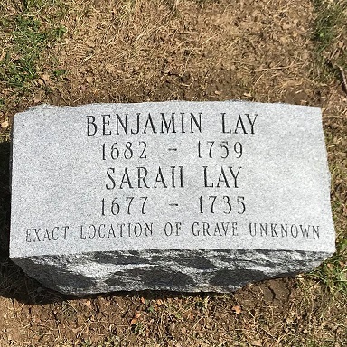 Sarah and Benjamin Lay's grave marker - headstuff.org
