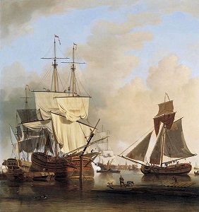 18th century merchant ships on the Thames - headstuff.org