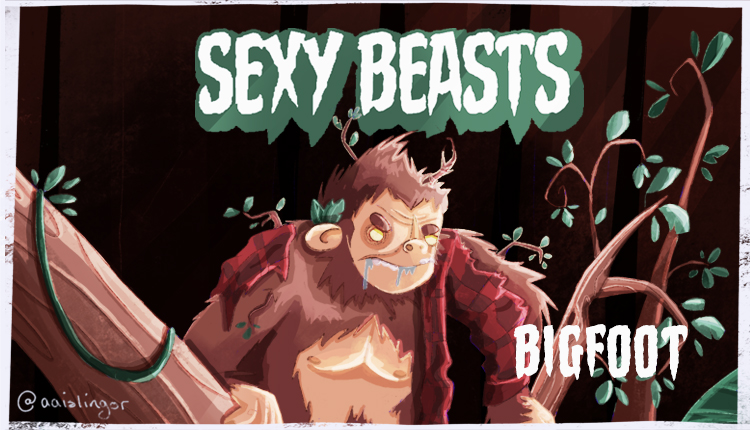 Bigfoot cryptid monster podcast Sexy Beasts live at dublin podcast festival with Tony Cantwell