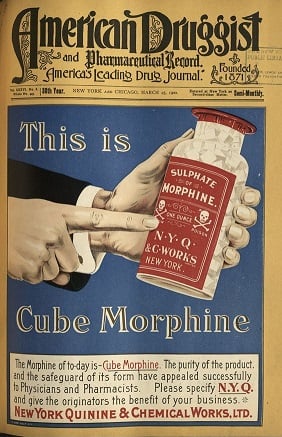 Une publicité contemporaine pour la morphine.