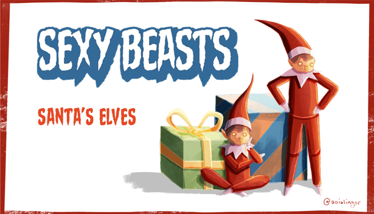 Santa's Elves on Sexy Beasts cryptid monster podcast with Tony Cantwell