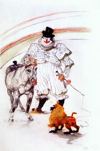 A circus drawing by Henri de Toulouse-Lautrec - headstuff.org
