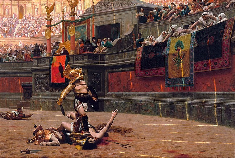 “Pollice Verso” (”Turned Thumb”) by Jean-Leon Gerome - headstuff.org