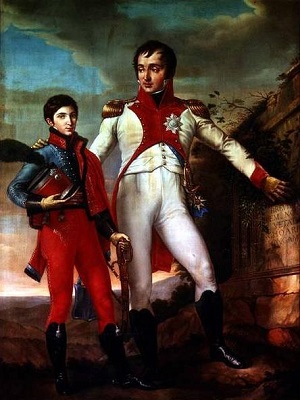Louis Bonaparte with his second son, Napoleon Louis - headstuff.org